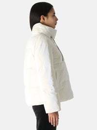 378500-98-206-130 Schicke kurze Steppjacke in Weiss