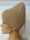 25 W P 33 kuschelige Strickmütze aus Angora Mischung in beige