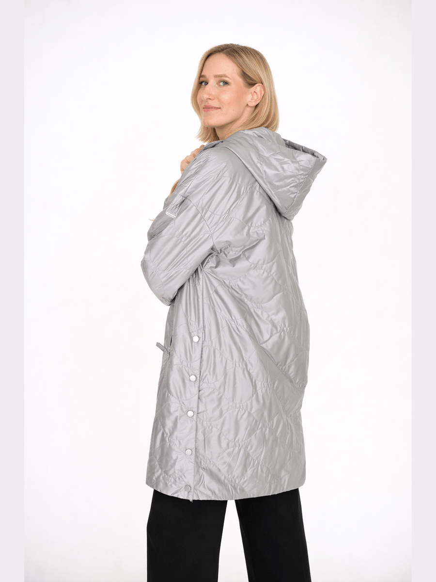 122000-206-910 - Leichter Steppmantel - silber