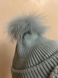 23 W 71 Winter-Set Mütze & Schlauchschal in hellblau