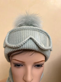 23 W 71 Winter-Set Mütze & Schlauchschal in hellblau