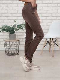 719900-722-75 - Gina Damenjeans Straight Fit in Braun