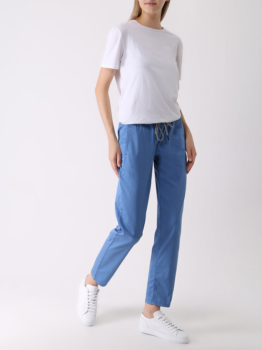 849000-249-80 Pippa - Damen Jeans im Joggpant-Style in Azur Farbe