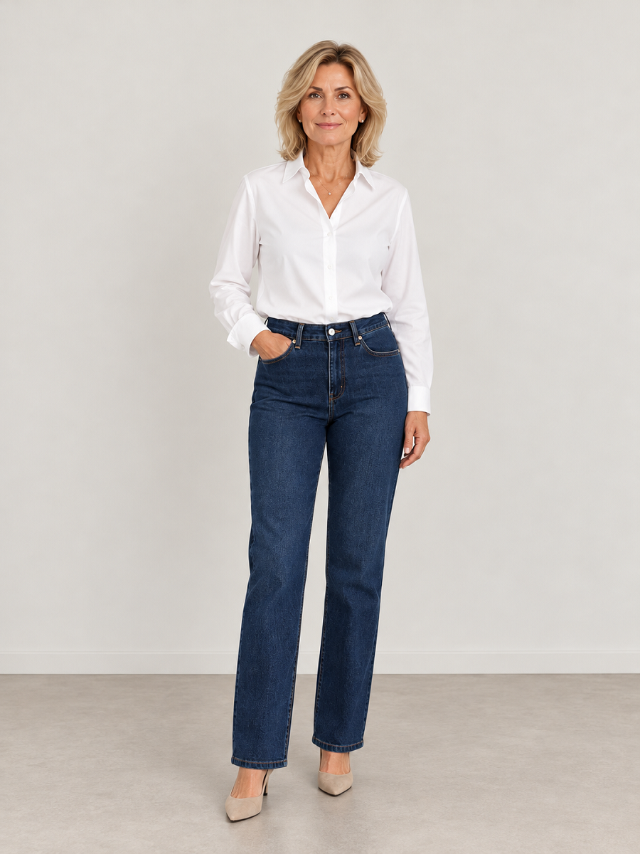 897000-135-88 Damenjeans in Dunkelblau – Klassisch & Bequem