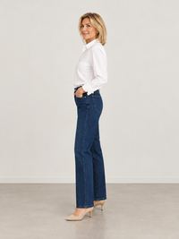 897000-135-88 Damenjeans in Dunkelblau – Klassisch & Bequem