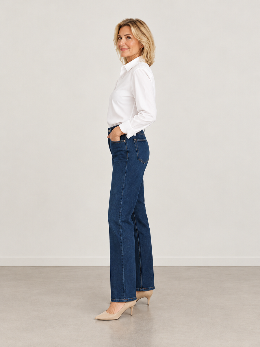 897000-135-88 Damenjeans in Dunkelblau – Klassisch & Bequem