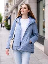 373500-118-98-850 Modische Übergangsjacke Damen in hellblau