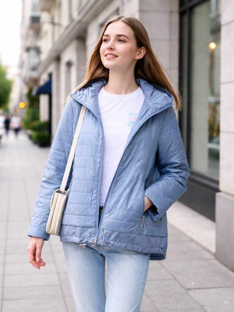 373500-118-98-850 Modische Übergangsjacke Damen in hellblau