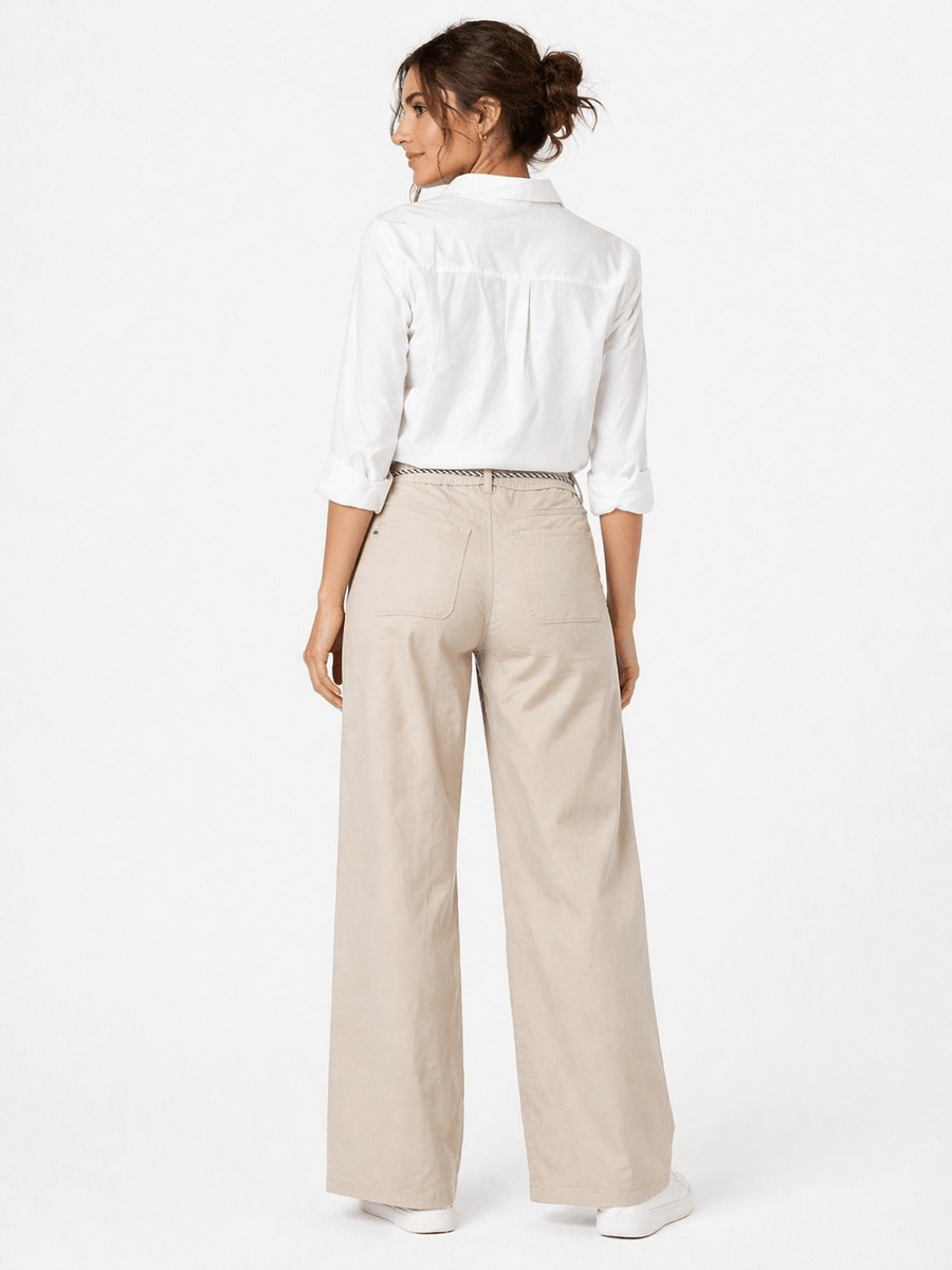 895400-468-23 Damenhose Hilary mit weitem Bein & Kordelzug