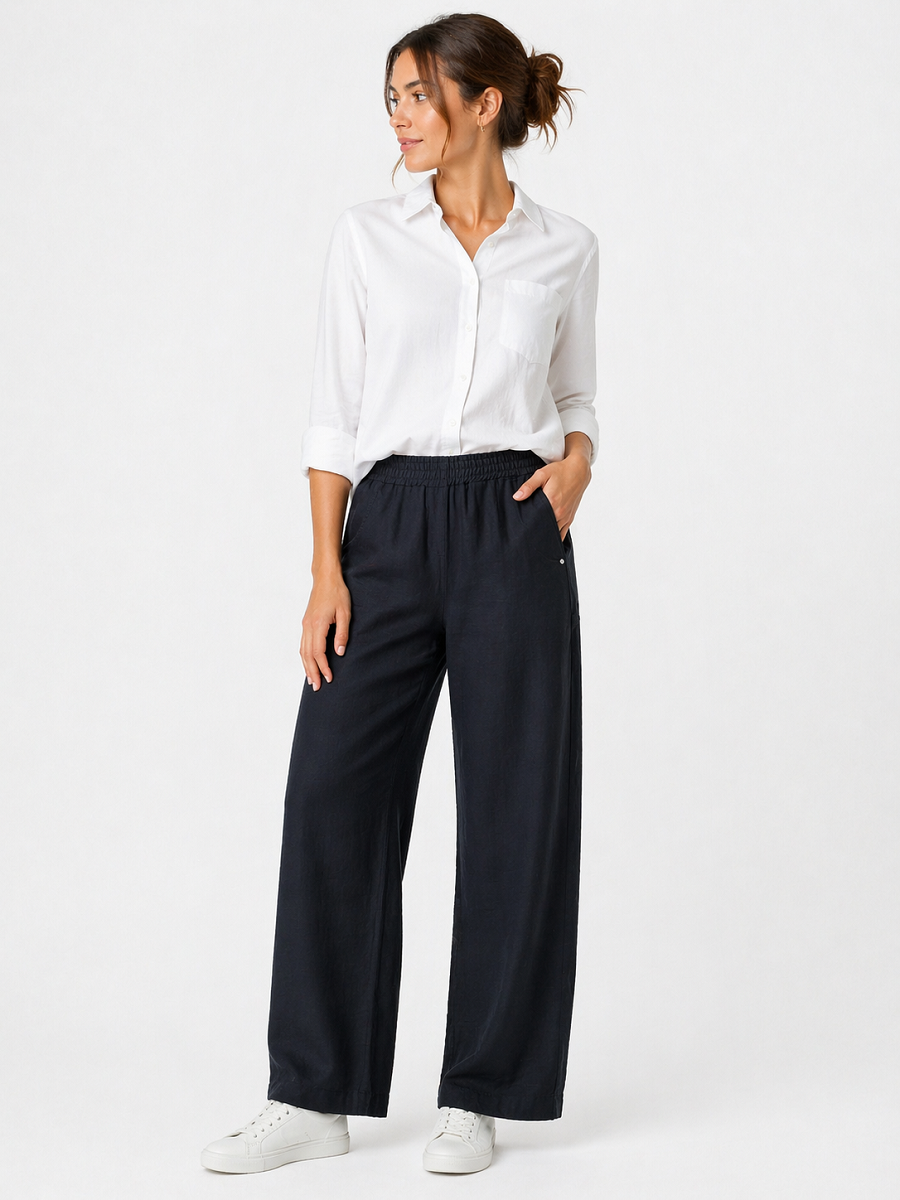 894700-463-99 Damen Wide Leg Hose Rene mit elastischem Bund