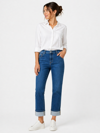 892000-129-4-88 Damenjeans Helen  mit Umschlag – modern & vielseitig