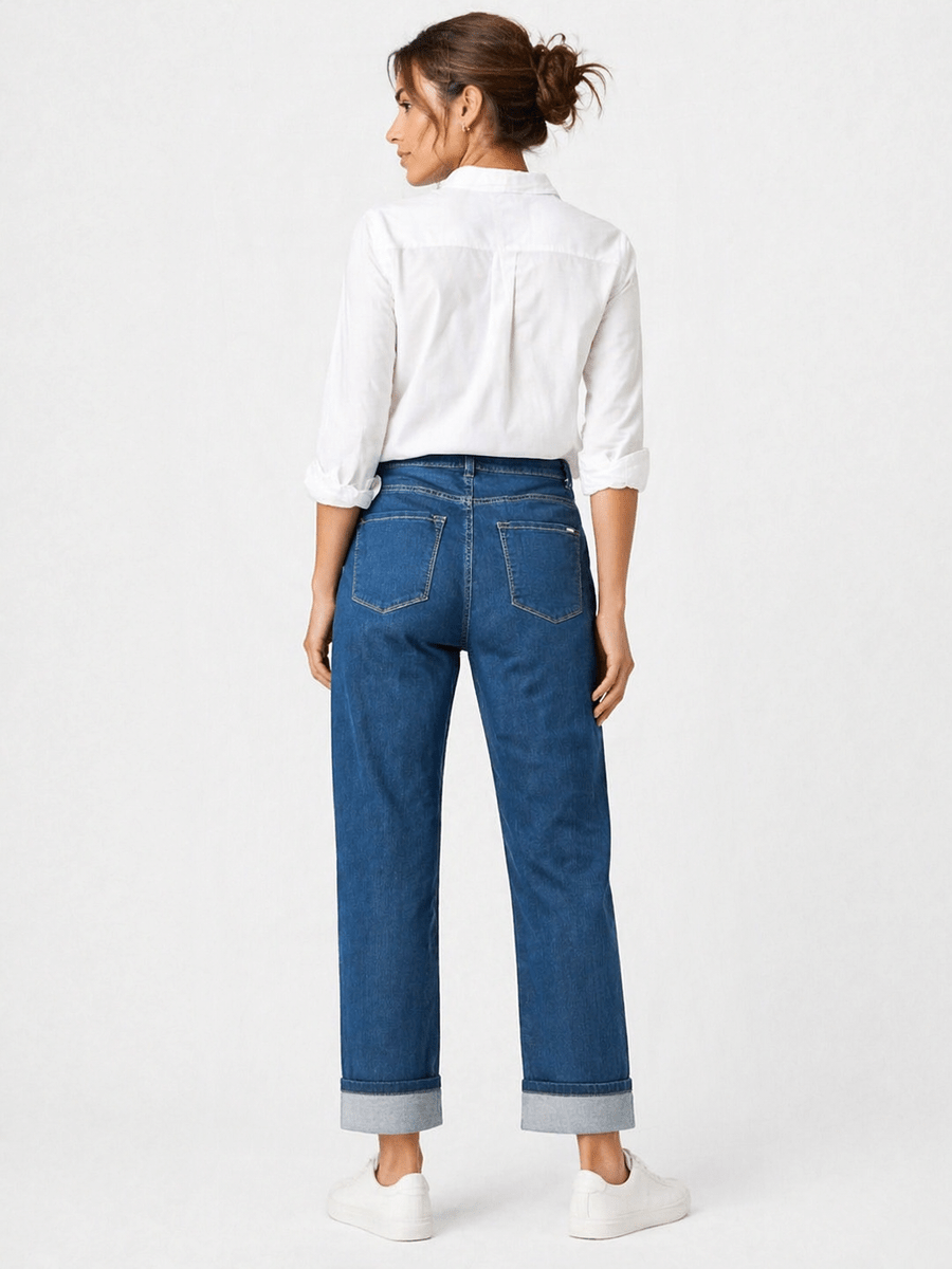 892000-129-4-88 Damenjeans Helen  mit Umschlag – modern & vielseitig