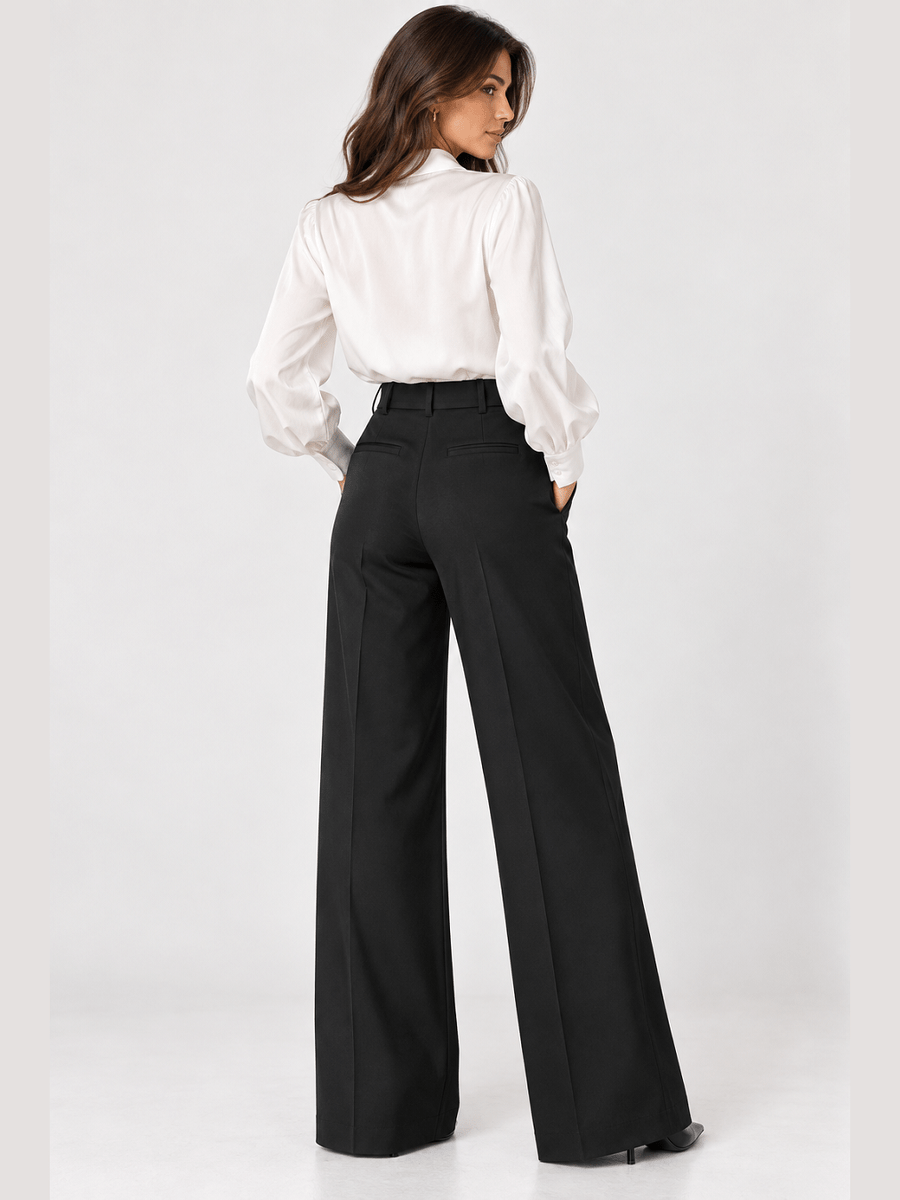 899400-453-99 Elegante Wide-Leg-Hose aus Doubleface