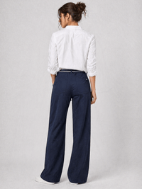 892200-255-74-80 Weite Damenhose Kate mit Bindegürtel