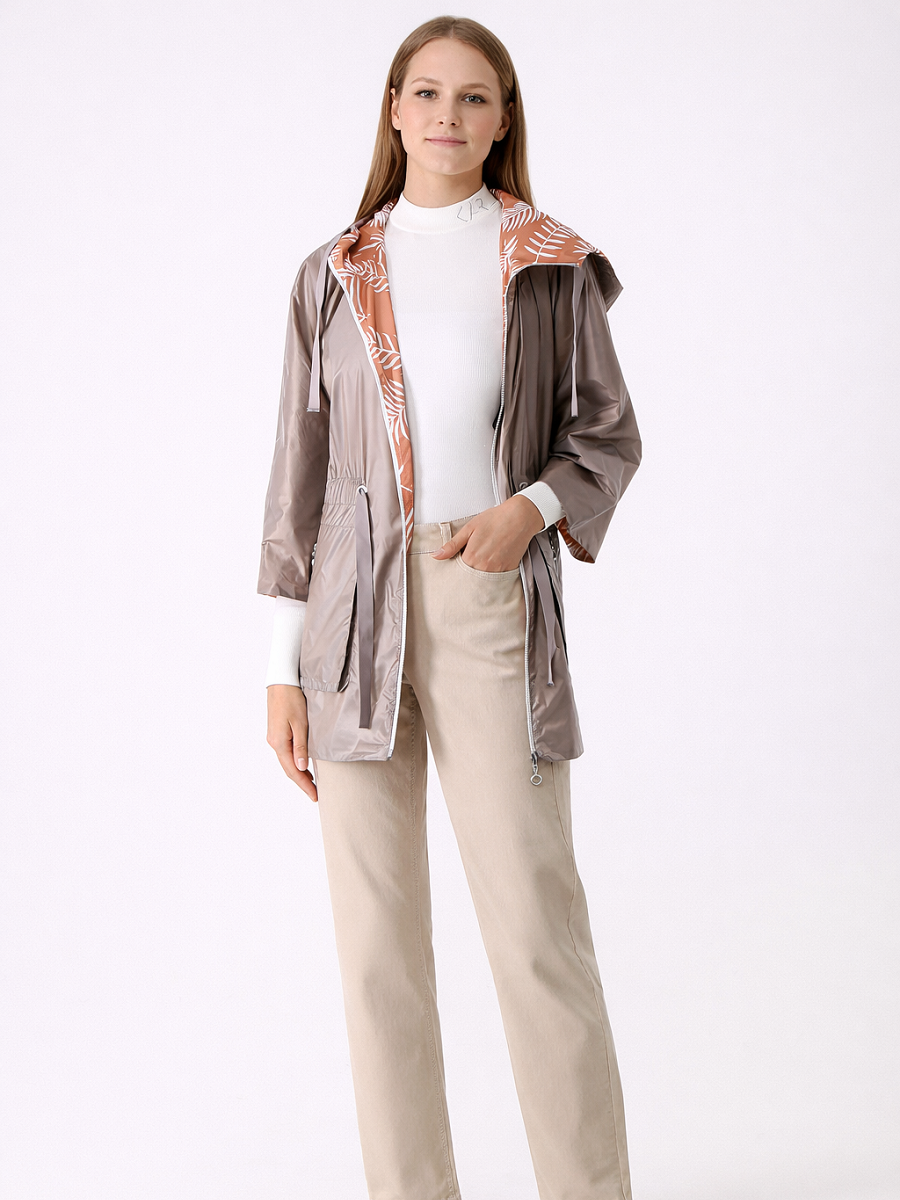 313000-206-794 Leichte Wendejacke in light taupe