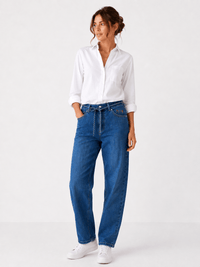 891100-129-88 Damen Jeans Kiki High-Waist mit Gürtel