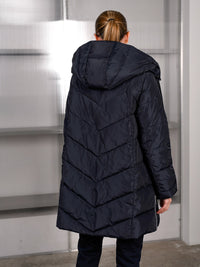 124600-238-800 Damenjacke mit Kapuze in navy