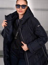 124600-238-800 Damenjacke mit Kapuze in navy