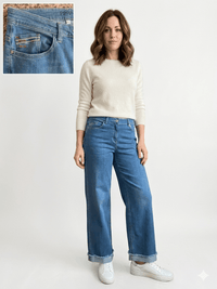 892100-131-851  Wide-Leg Jeans Hanna mit umgeschlagenem Saum