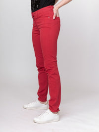 704-715-62 5 Pocket Jeans mit Push-up Effekt in rot