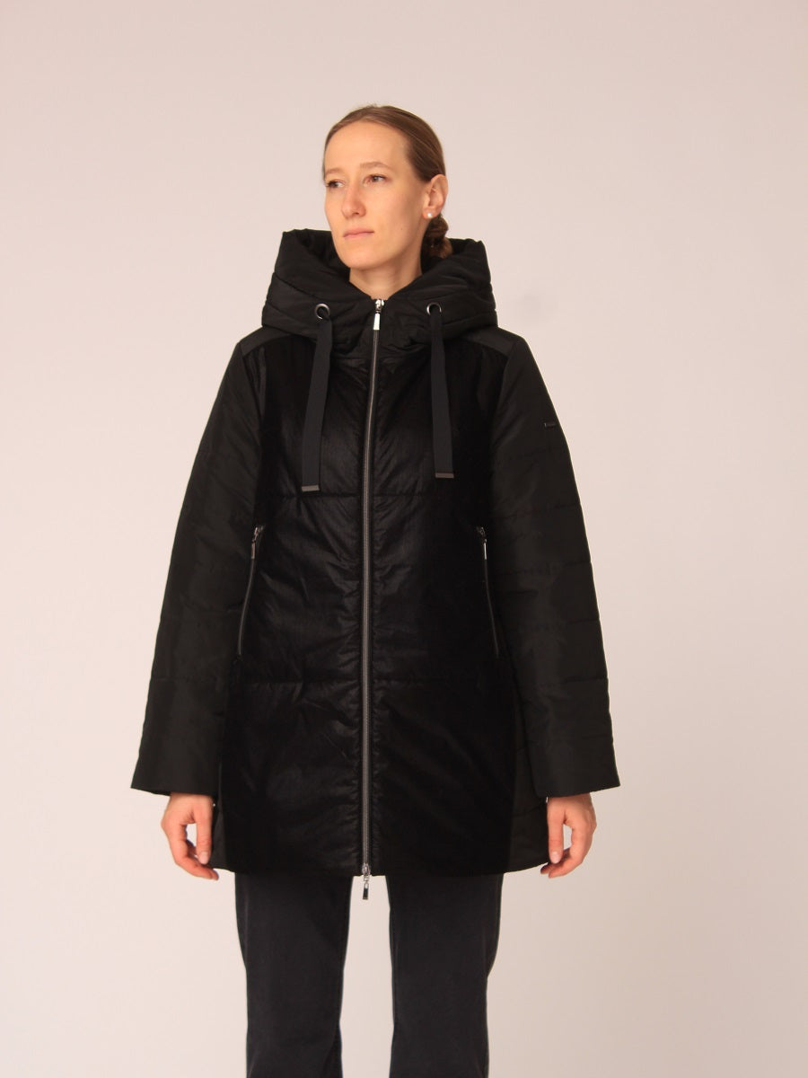 320200-238-900 Steppjacke kombiniert mit feiner Cord-Optik.