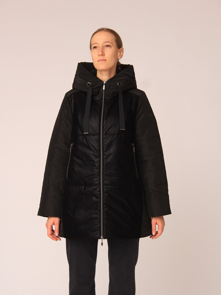 320200-238-900 Steppjacke kombiniert mit feiner Cord-Optik.