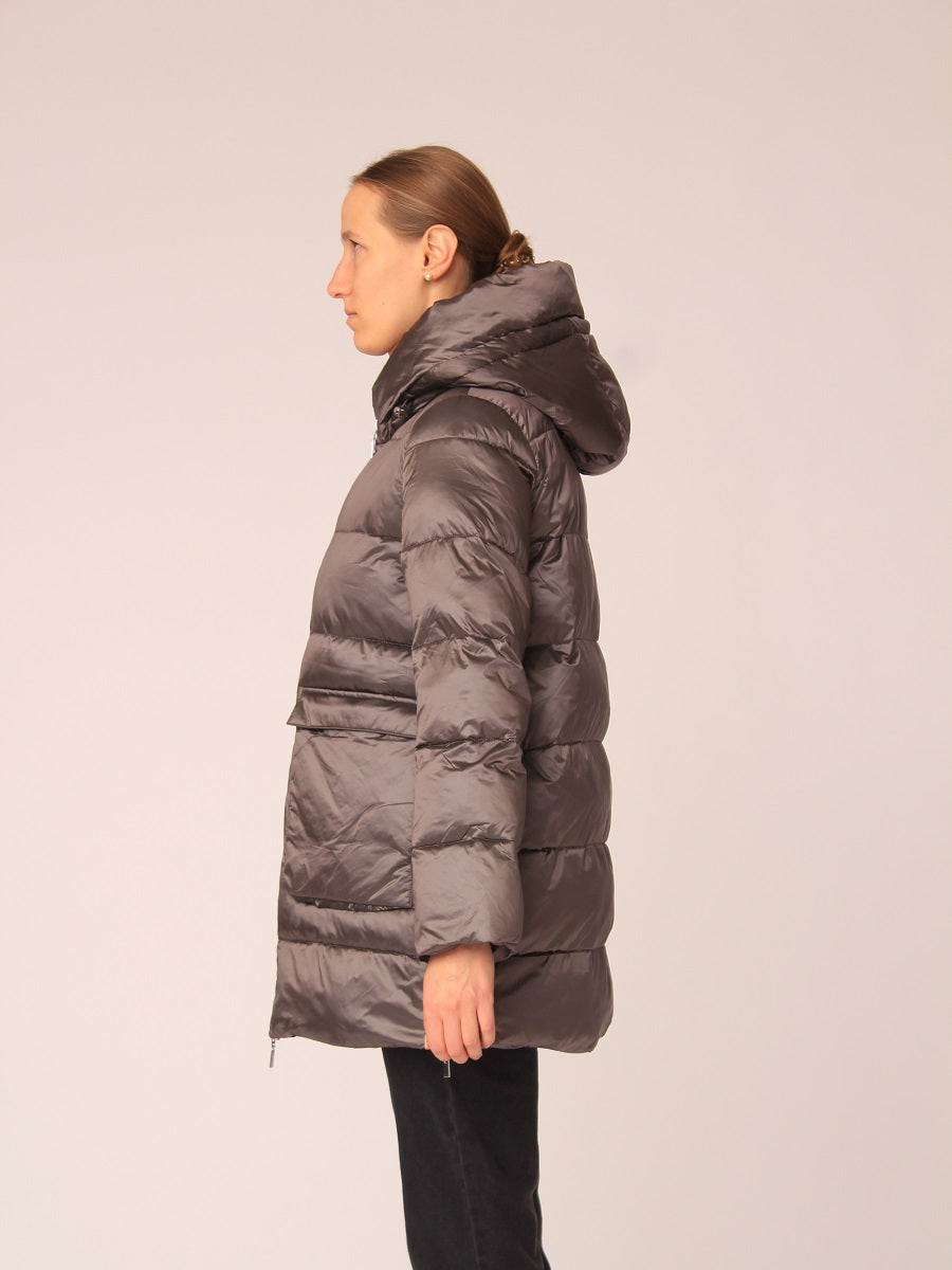 320700-206-770 Edel glänzende Steppjacke