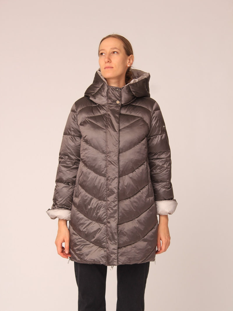 125500-206 Damen Daunejacke mit Kapuze