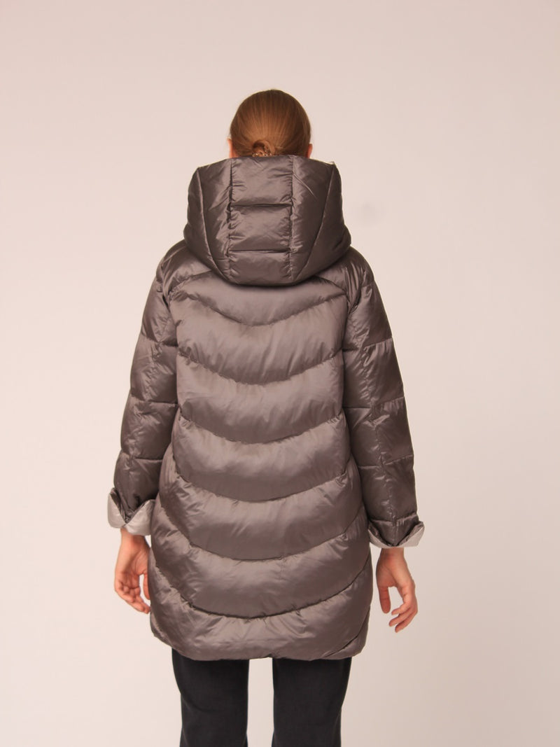 125500-206 Damen Daunejacke mit Kapuze