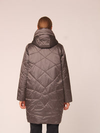 126500-206 Damenmantel mit Phantasie-Stepp