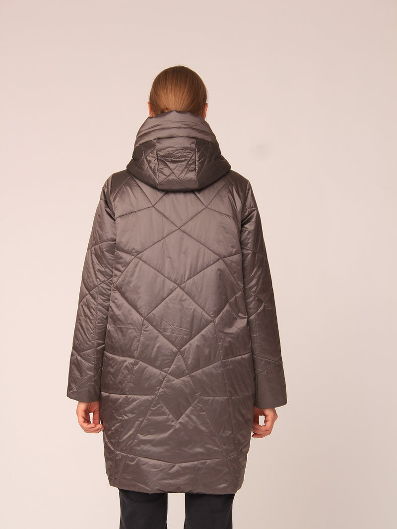 126500-206 Damenmantel mit Phantasie-Stepp