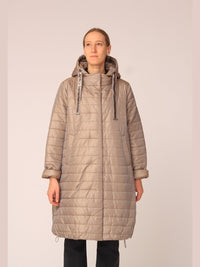 123400-206 Edel changierender Steppmantel