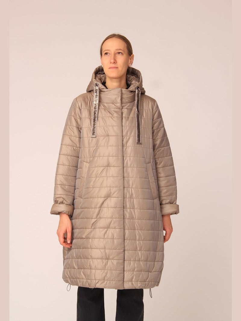 123400-206 Edel changierender Steppmantel