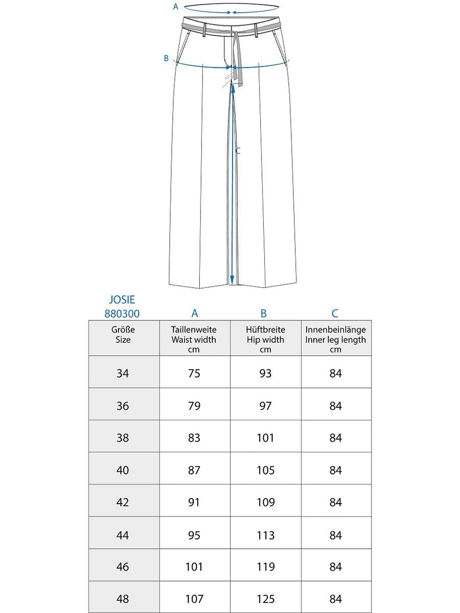 899400-453-99 Elegante Wide-Leg-Hose aus Doubleface