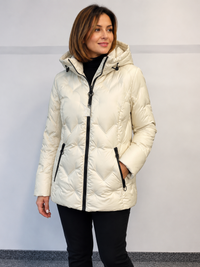3627 Parsee -Modernes Stepp-Design Jacke mit echte Daune