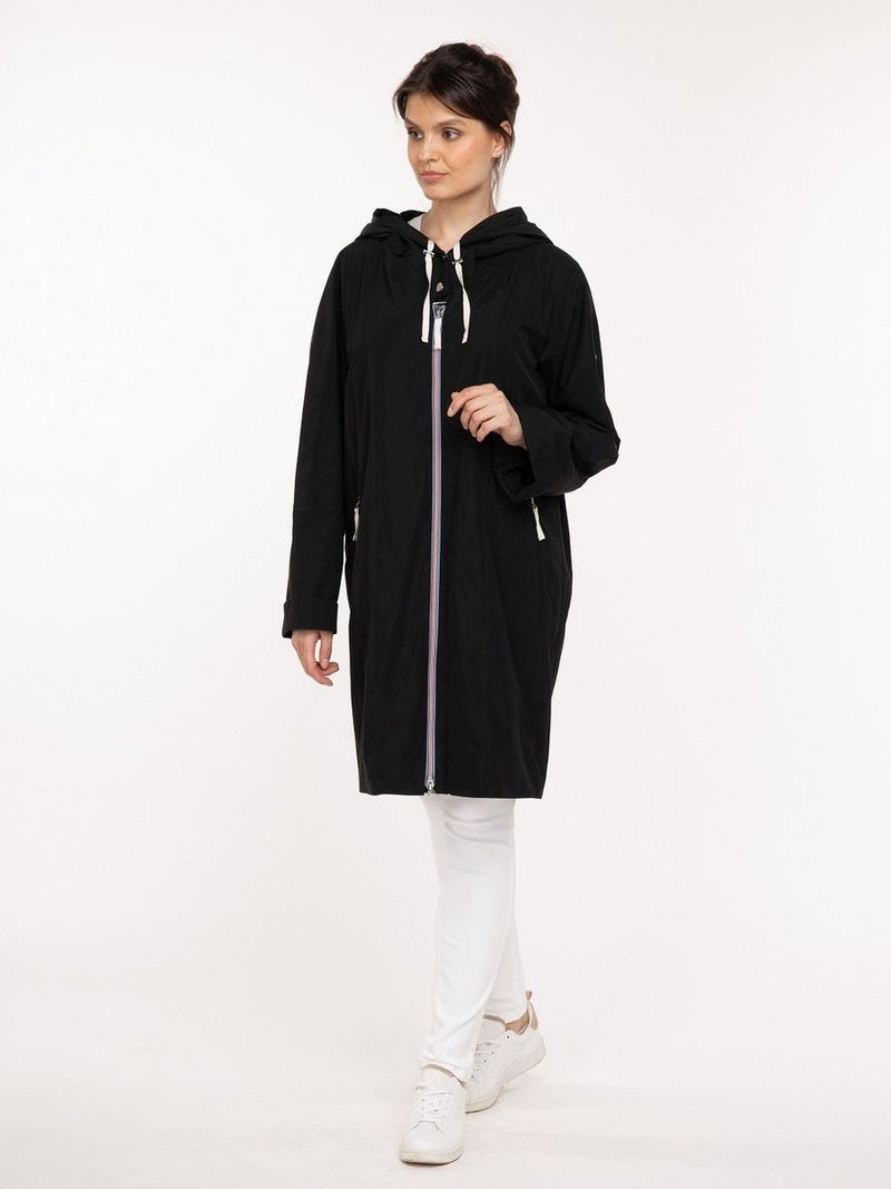 Sommerparka Damen in schwarz