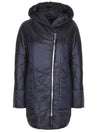 Lässige Steppjacke mit Kapuze, Farbe Navy