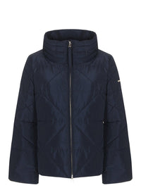 kurze damenjacke winter blau