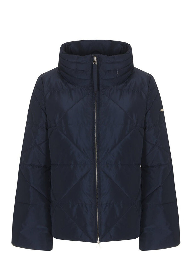 kurze damenjacke winter blau